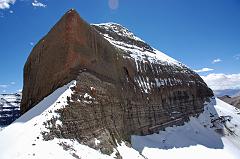 35 Nandi Towers Above From Nandi Pass On Mount Kailash Inner Kora Nandi Parikrama The view of Nandi from Nandi pass is spectacular (12:35).